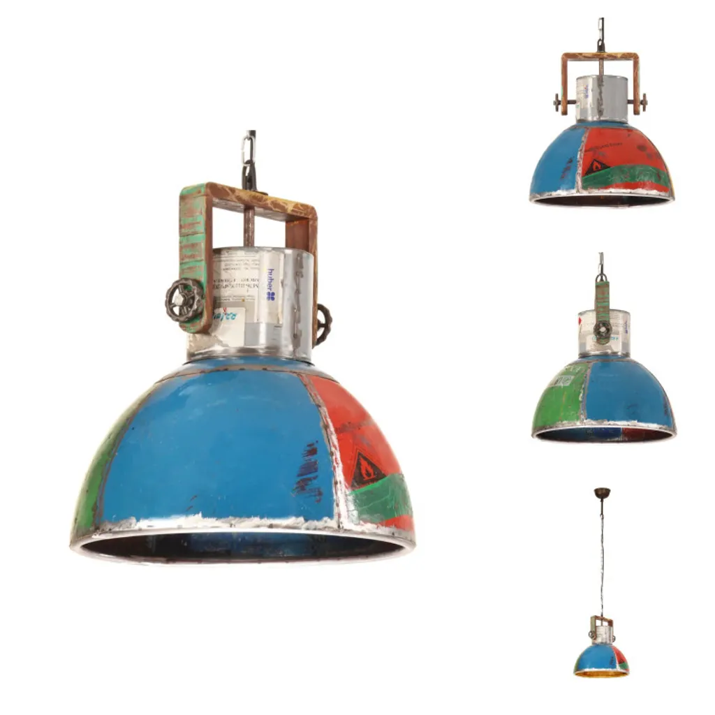 vidaXL Lampada Sospensione Industriale E27 40cm Multicolore - Offerta Online
