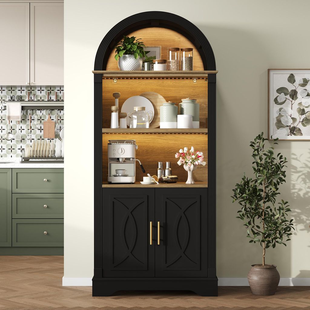 Armoire de cuisine Flieks avec étagères réglables et Image du produit 