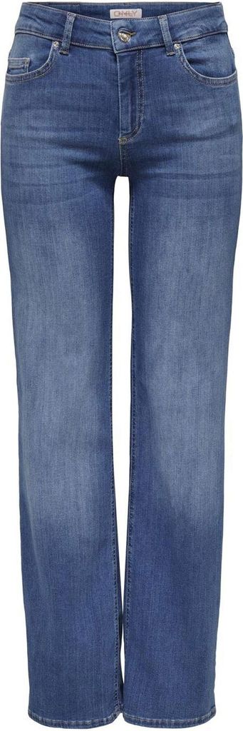 ONLY Jeans Straight Fit Mittlere Taille Praktische Taschen Größe: L / 32L
