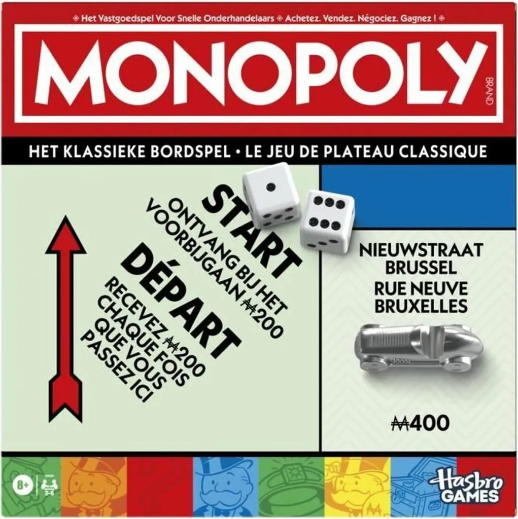 Jeu de table Monopoly Hasbro Games pour Occuper les Enfants sans Écran