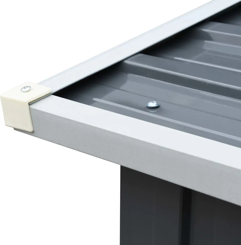 Rangement bois extérieur en métal gris anthracite 172x91x154 cm vidaXL