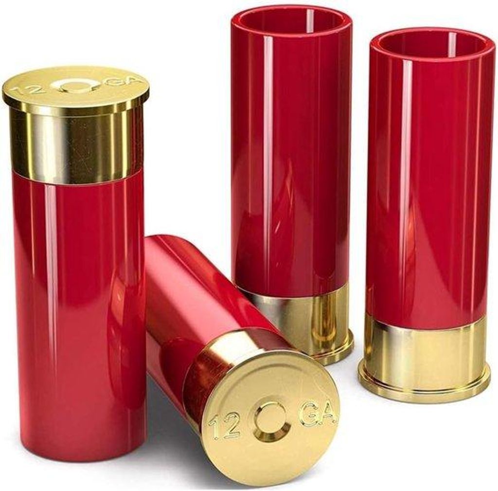 Borrelglaasje-set - 4 Stücke - Handliche - 12-Gauge - 9,2 x 3,2 x 3,6 cm
