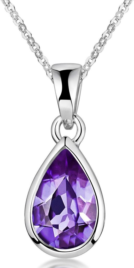 MATERIA Amethyst Anhänger Tropfenform lila - Damen Schmuck Produktbild 