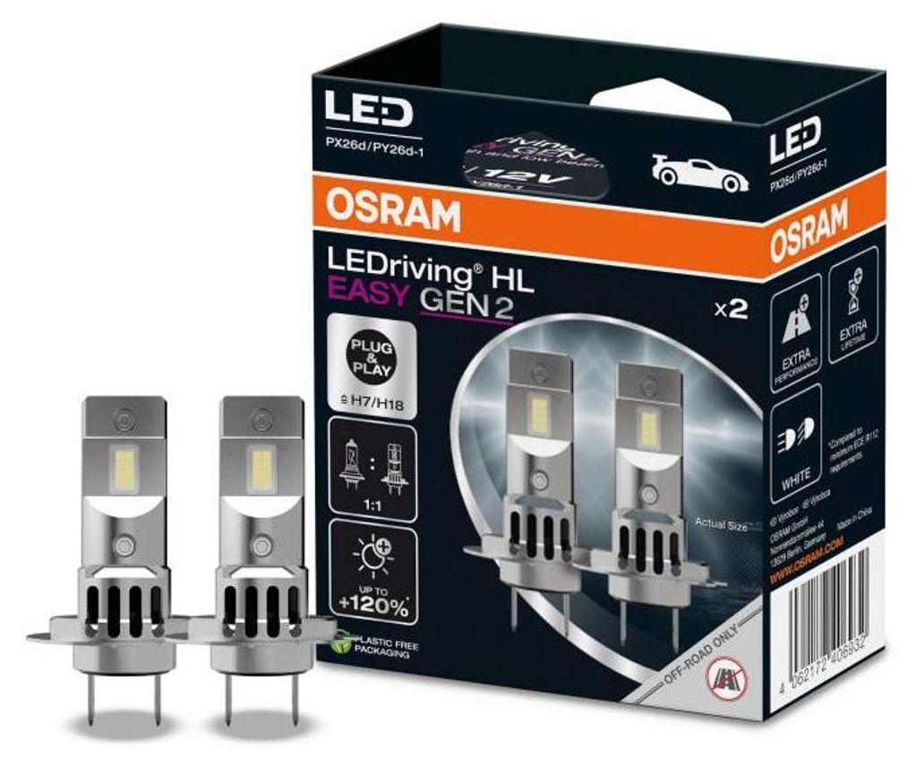 LED-lampenreeks HL EASY GEN2 H7 LED (zonder Productafbeelding 