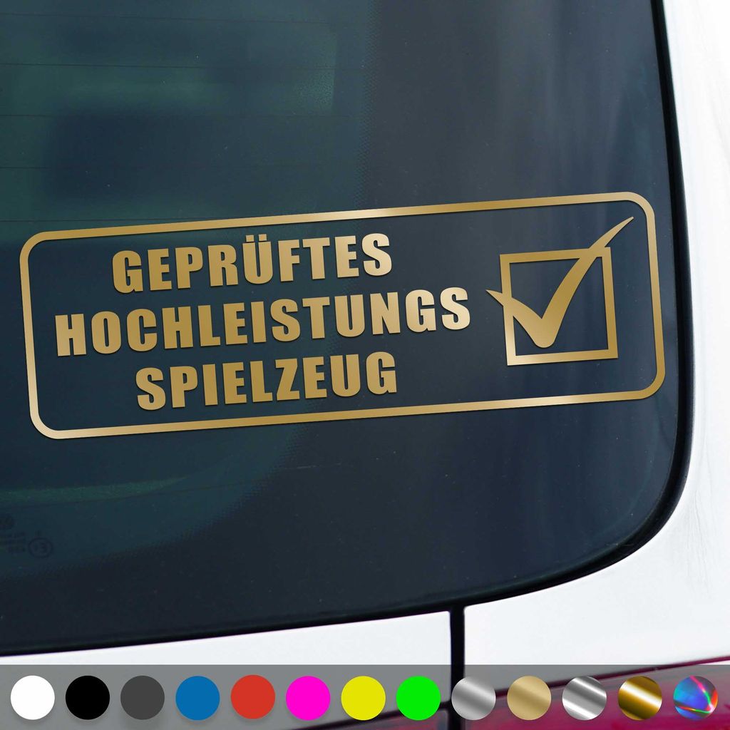 PantherPixel es Hochleistungsspielzeug Aufkleber Tuning Sticker Auto Geschenkidee Farbe Gold