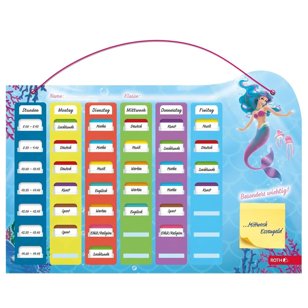 Orario Roth 679699 Sirena: Organizzazione Visiva per Bambini