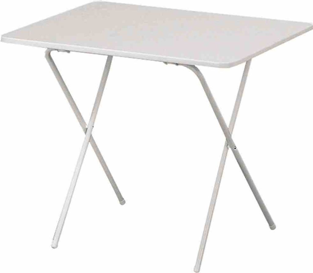 Scherentisch 60 x 80 weiß Gestell aus Stahl in weiß, Produktbild 