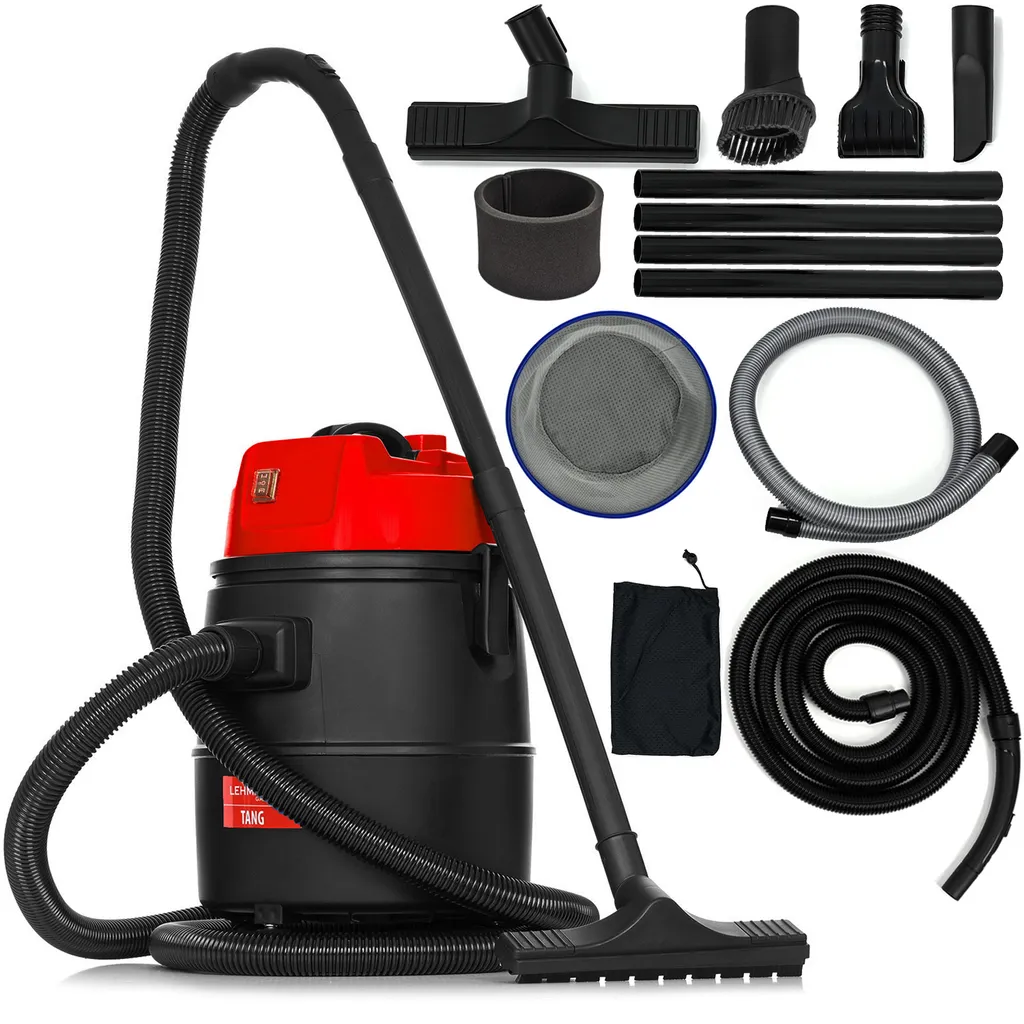 Aspirateur de piscine Lehmann Tang 1400W 30L Eau et Poussière - Noir