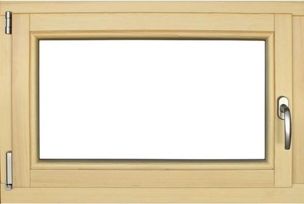 Holzfenster Kiefer lackiert 900x600 mm DIN Links Produktbild 
