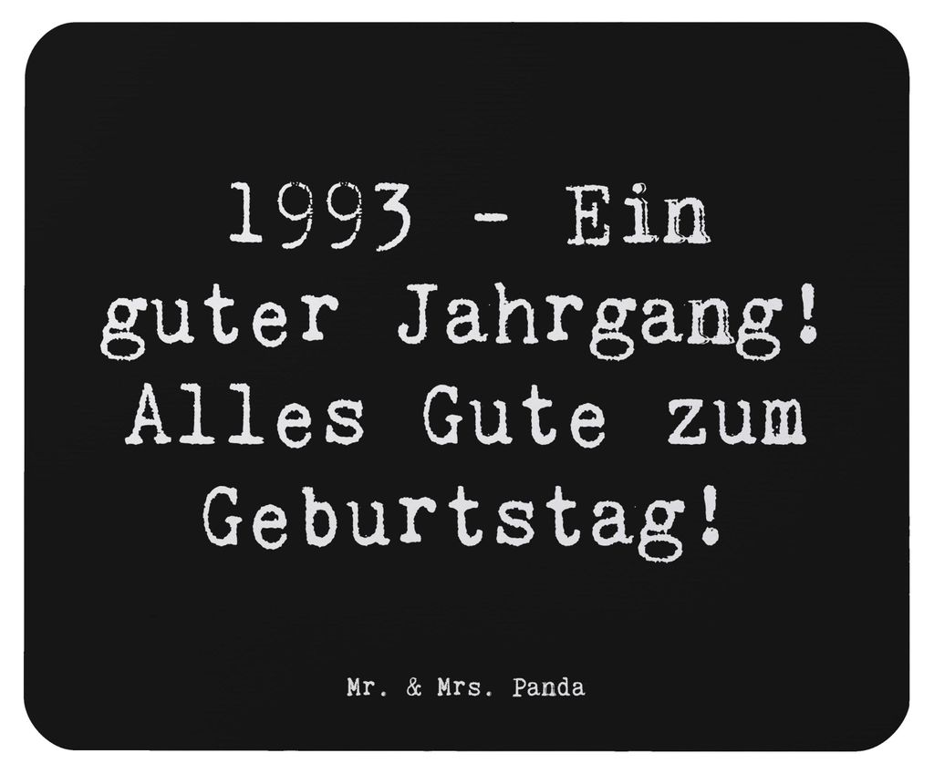 Mr. & Mrs. Panda Mouse Pad Spruch 1993 Geburtstag - Schwarz - Geschenk, Erinnerungen, Geburtsjahr, Happy Birthday, Geburtstagsgeschenk, liebevolle ...
