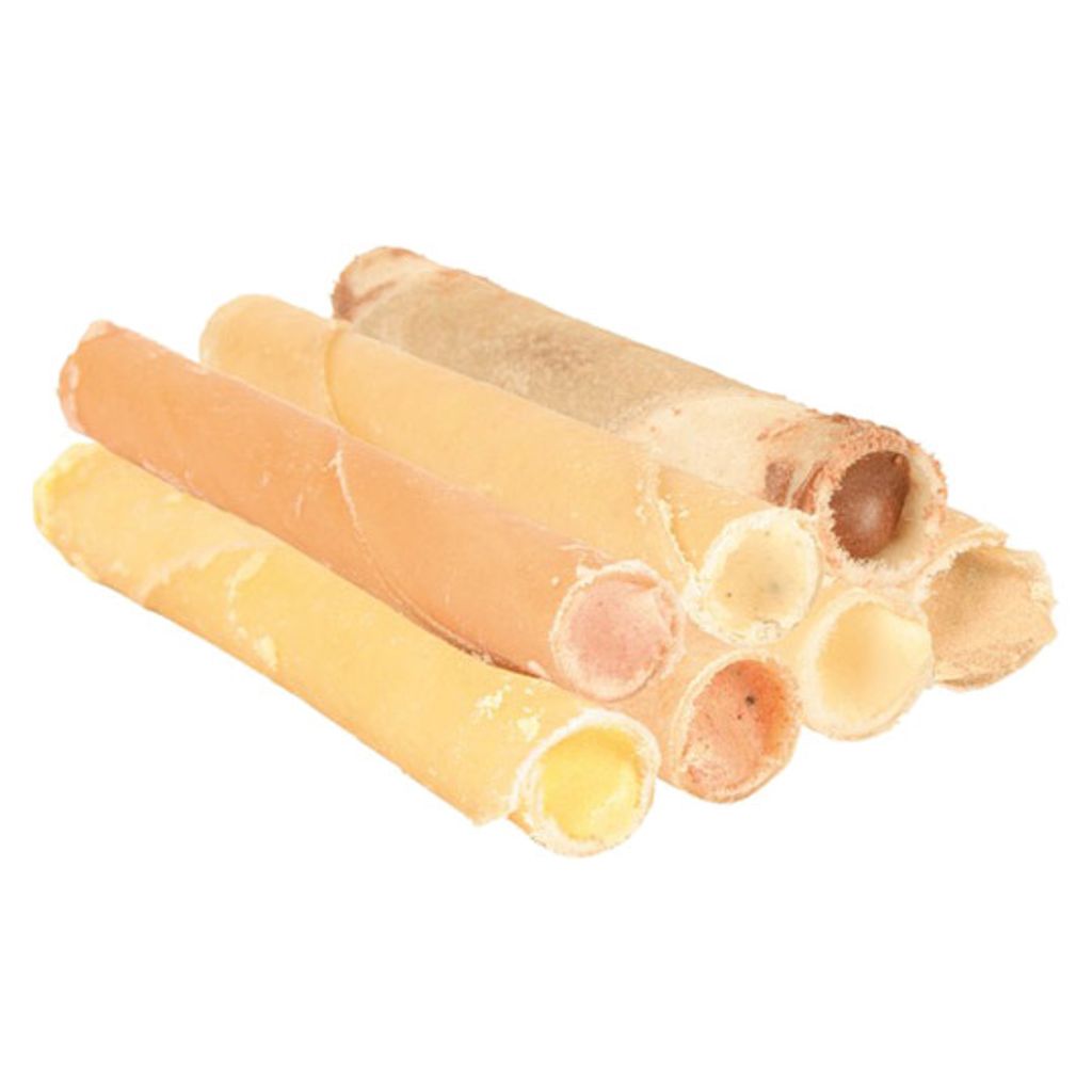 100x Trixie Kaurollen, gefüllt, Schinken, 12 cm, 100 x 22 g