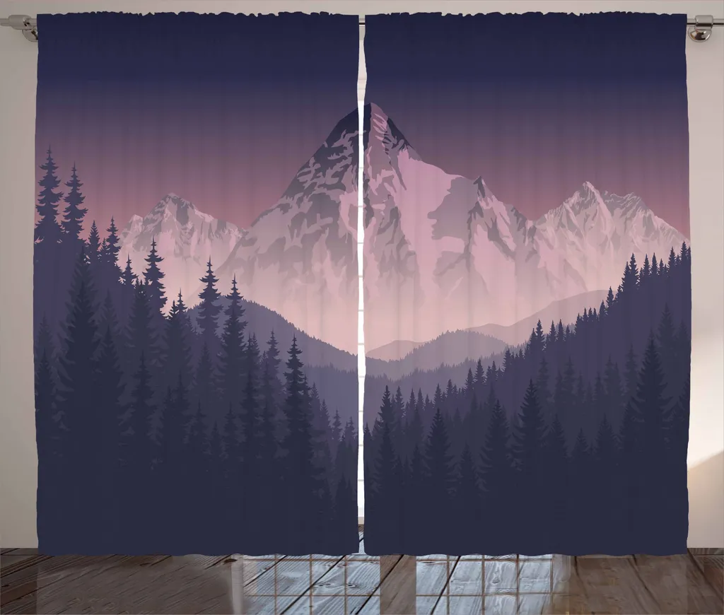 Tenda Universale ABAKUHAUS 280x245cm Montagna Rustica Viola
