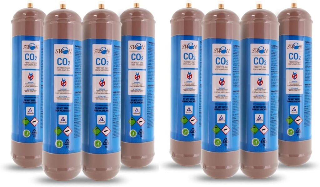 Bouteille de CO₂ jetable de 600 g pour gazéificateur, Image du produit 
