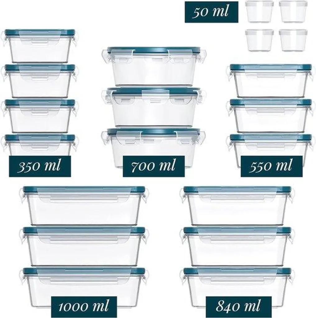 Fini le gaspillage avec ces 40 boîtes de conservation hermétiques sans BPA