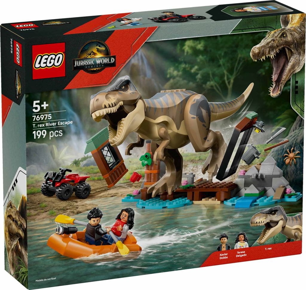 LEGO JURASSIC WORLD 76975 L'évasion de la rivière du T-Rex Image du produit 