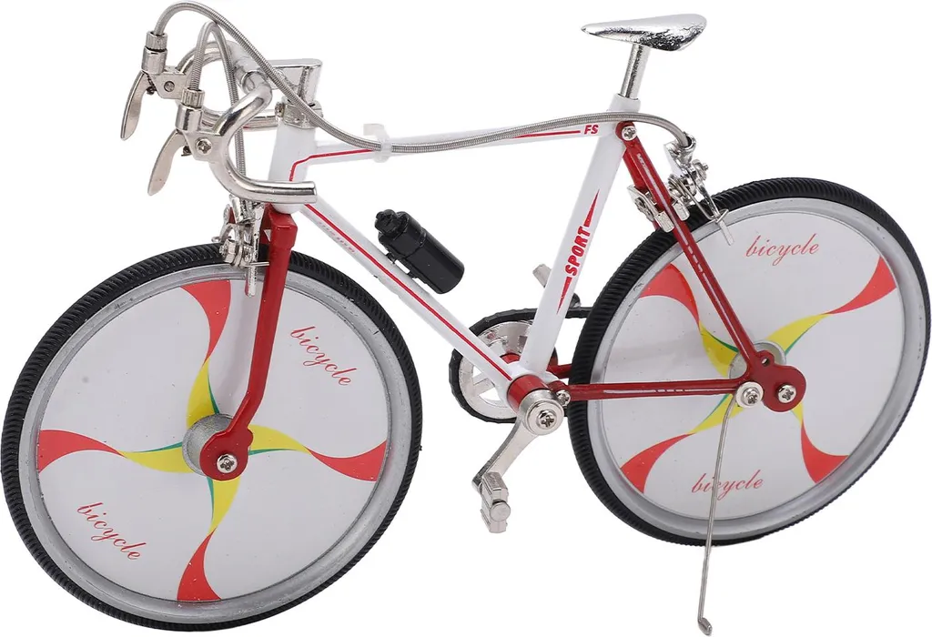 Ornement vélo miniature pour étagère, accessoire déco salon et bureau chic