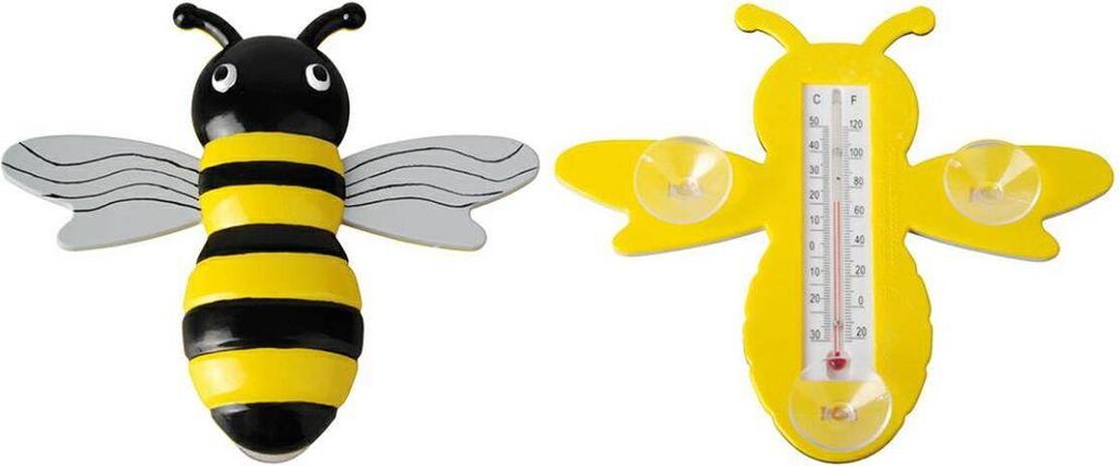 Esschert Design | Venkovní teploměr - Okenní teploměr Bee - Obrázek produktu 