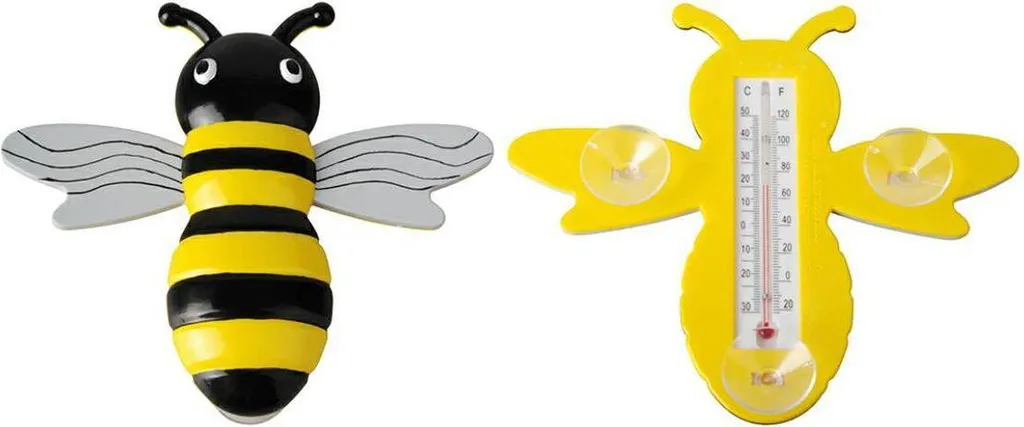Thermomètre de jardin lisible et incassable Esschert Design Abeille TH59