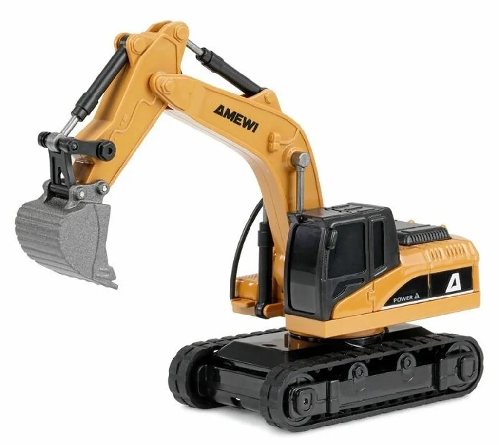 Amewi Mini-Pelle Métal 1:64 RTR 8 Canaux pour Enfants à partir de 6 Ans
