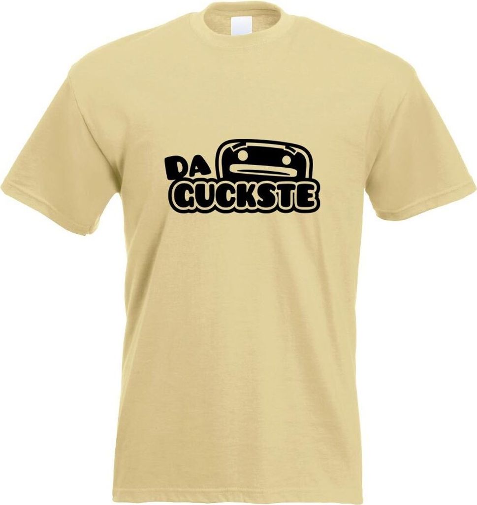 Kiwistar - T-Shirt - Khaki - Da guckste Motiv Bedruckt Funshirt Design Print - mit Motiv Bedruckt - Funshirt Design - Sport - Freizeit - Herren - XL