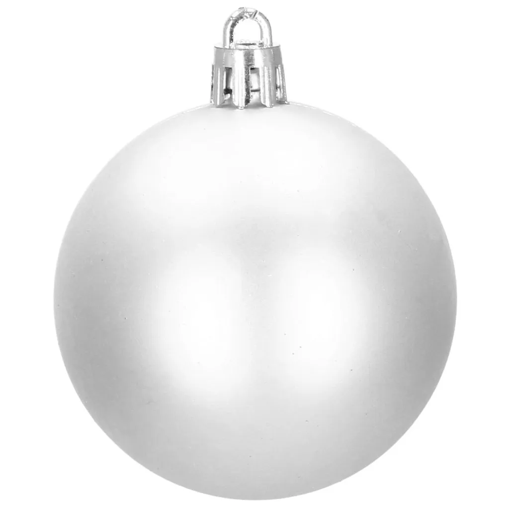 Set 100 Boules de Noël Argent Dentelle pour Décoration Arbre Géant - 9