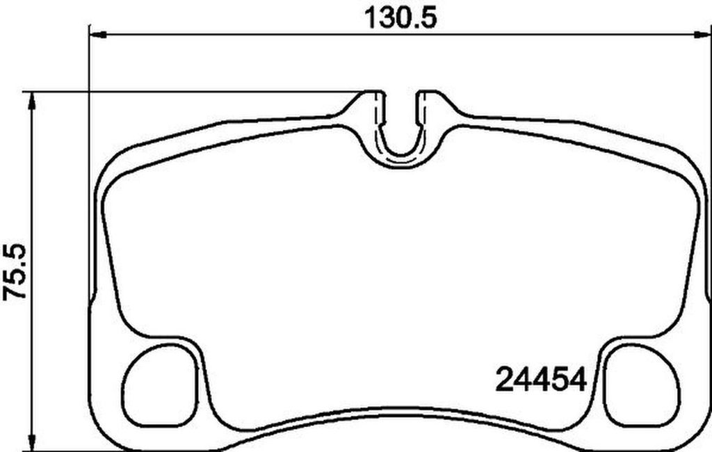 HELLA Bremsbeläge Satz Hinten Bremsklötze für PORSCHE 911 (997) 8DB 355 013-791