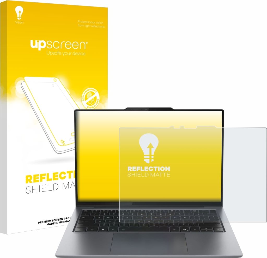 upscreen Schutzfolie für Lenovo ThinkPad X9 15 Aura Edition 15" Displayschutz Displayschutzfolie Folie Matt Entspiegelungsfolie