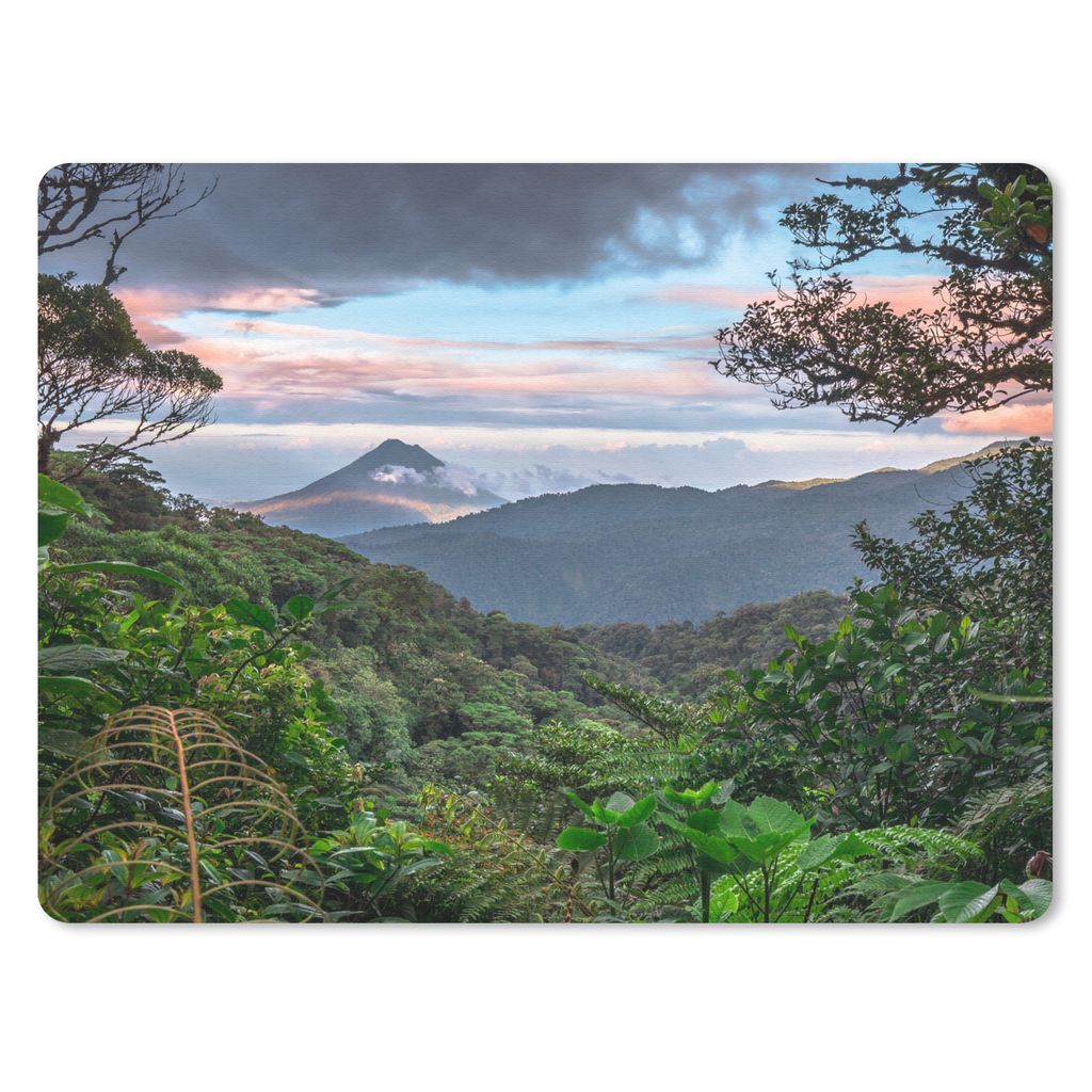MuchoWow Mauspad Mousepad Dschungel - Berge - Costa Rica - Jungen - Mädchen - Kinder 40x30 cm - Mousepads - Maus Mat - Pad - Mausunterlage - Ant...