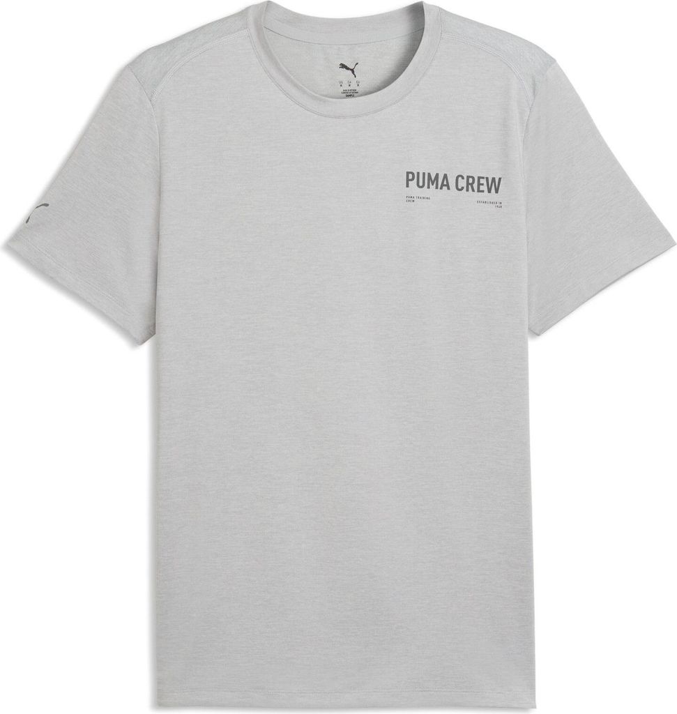 Puma M CLOUDSPUN BRANDED TEE - Light Gray Heather, Größe:L
