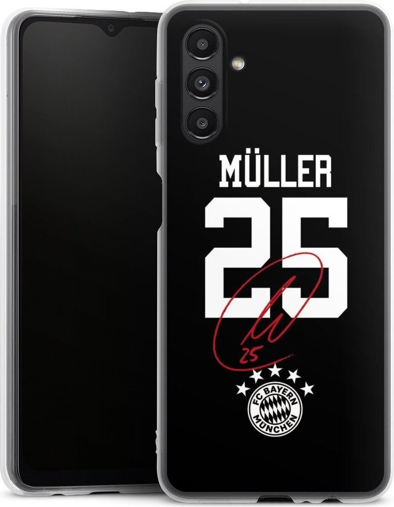 DeinDesign Handyhülle für Samsung Galaxy A13 5G Silikon Hülle Case Smartphone Schutzhülle FC Bayern München FCB Thomas Müller