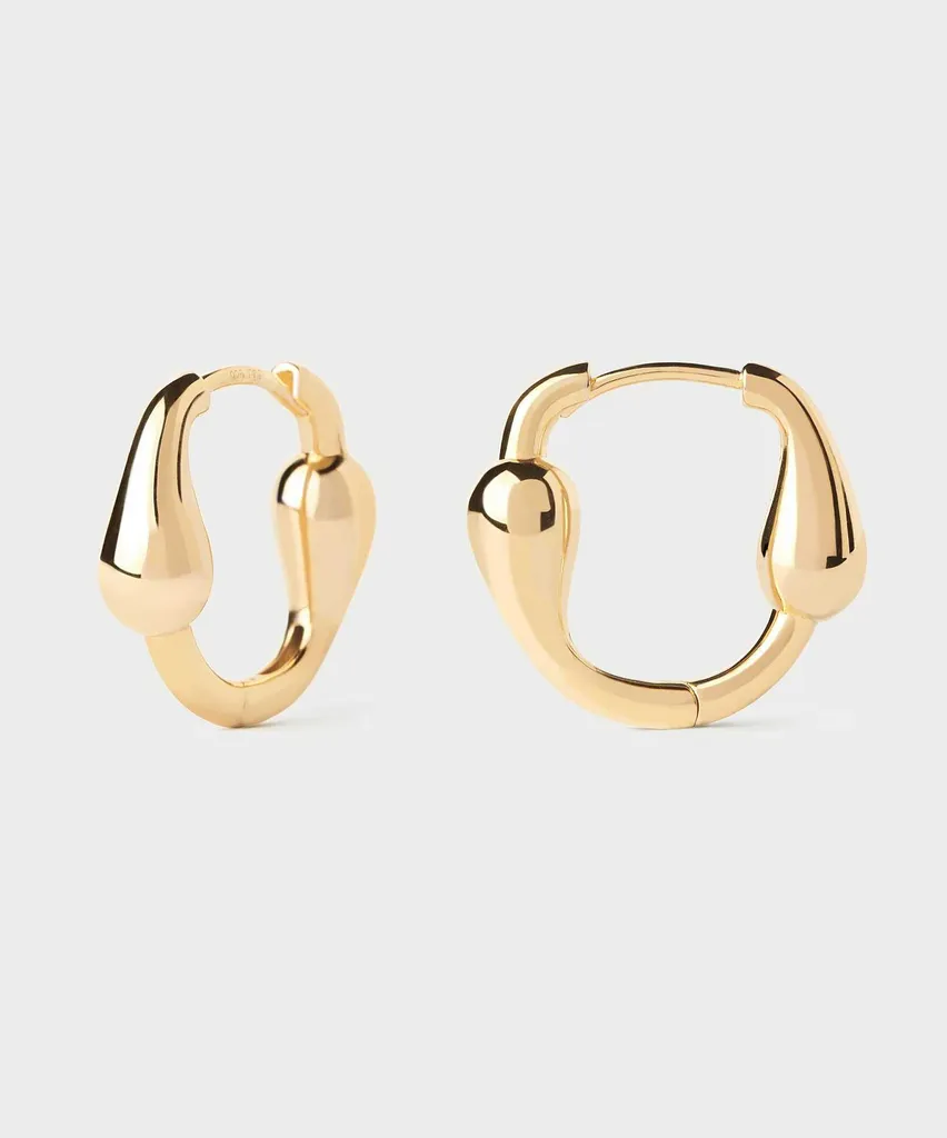 Orecchini Donna PDPAOLA Gold | Cerchi Essenziali Stile Retrò