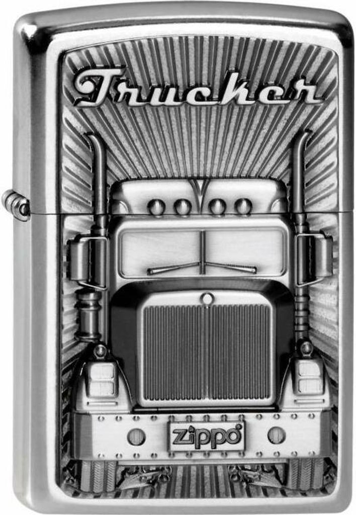 Zippo Benzin-Feuerzeug Trucker Emblem, unbefüllt Produktbild 