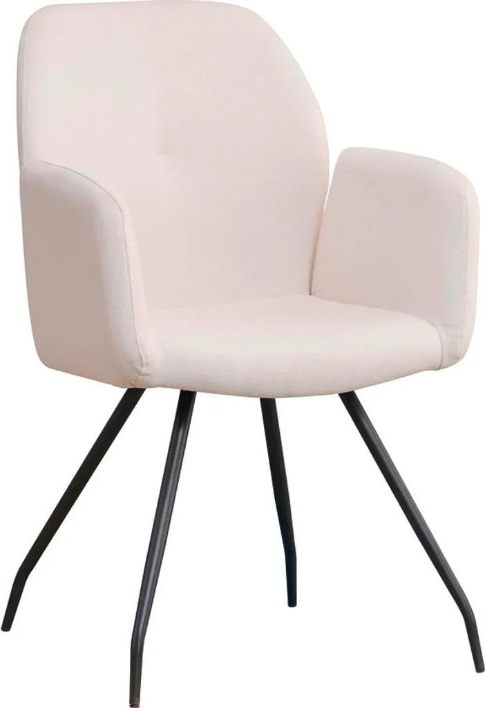 Chaise de salle à manger Frey pour repas confortables - Blanc cassé