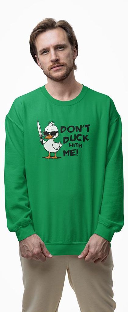 D&B Design Uni Pullover SWEB00019 Duck Grün-Größe M