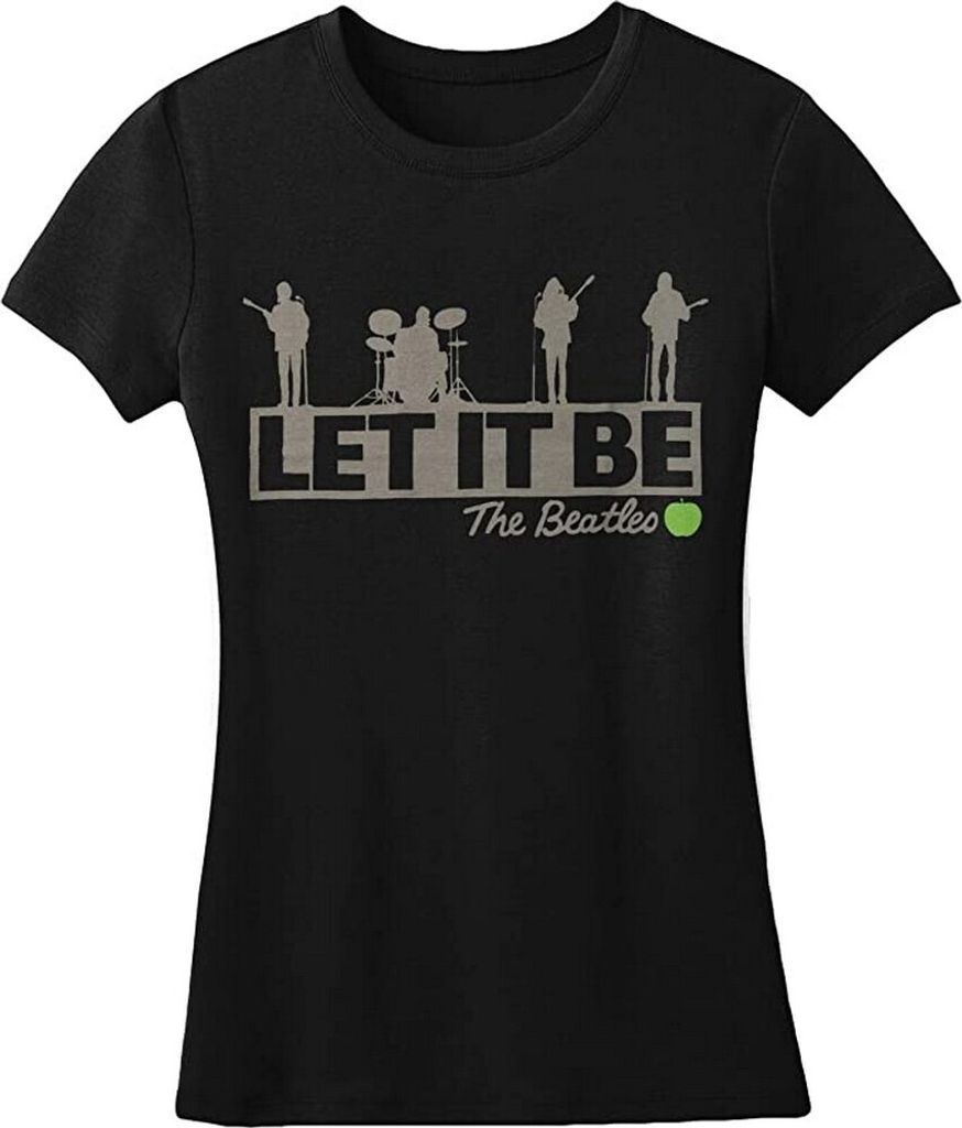 The Beatles - T-Shirt für Damen RO1267 (M) (Schwarz)