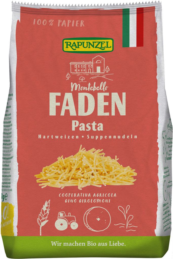 Rapunzel Bio Faden Suppennudel Semola 250 g