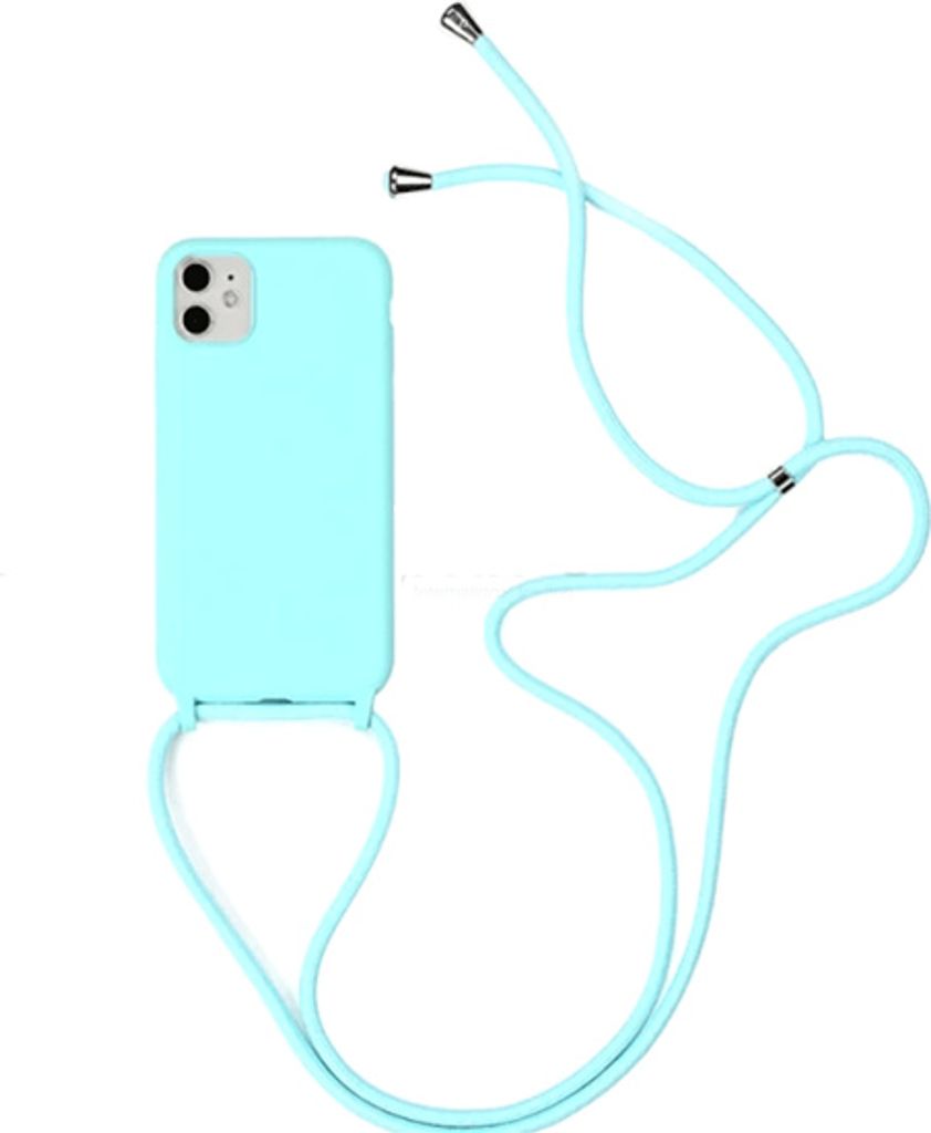 starfix "Kordon" Schnur Tasche Silikon Schutz-Hülle Cover Case S-Case für iPhone 12 / 12 Pro (6.1 Zoll), türkis