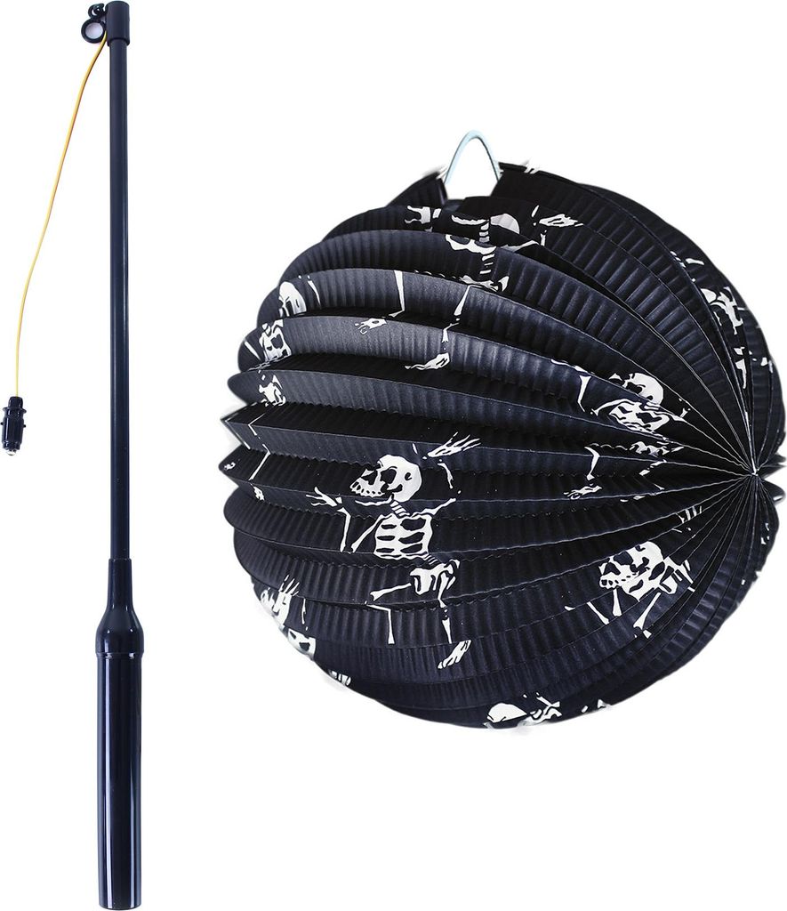 RAPPA Halloween lanterne squelette 25 cm avec bâton Image du produit 