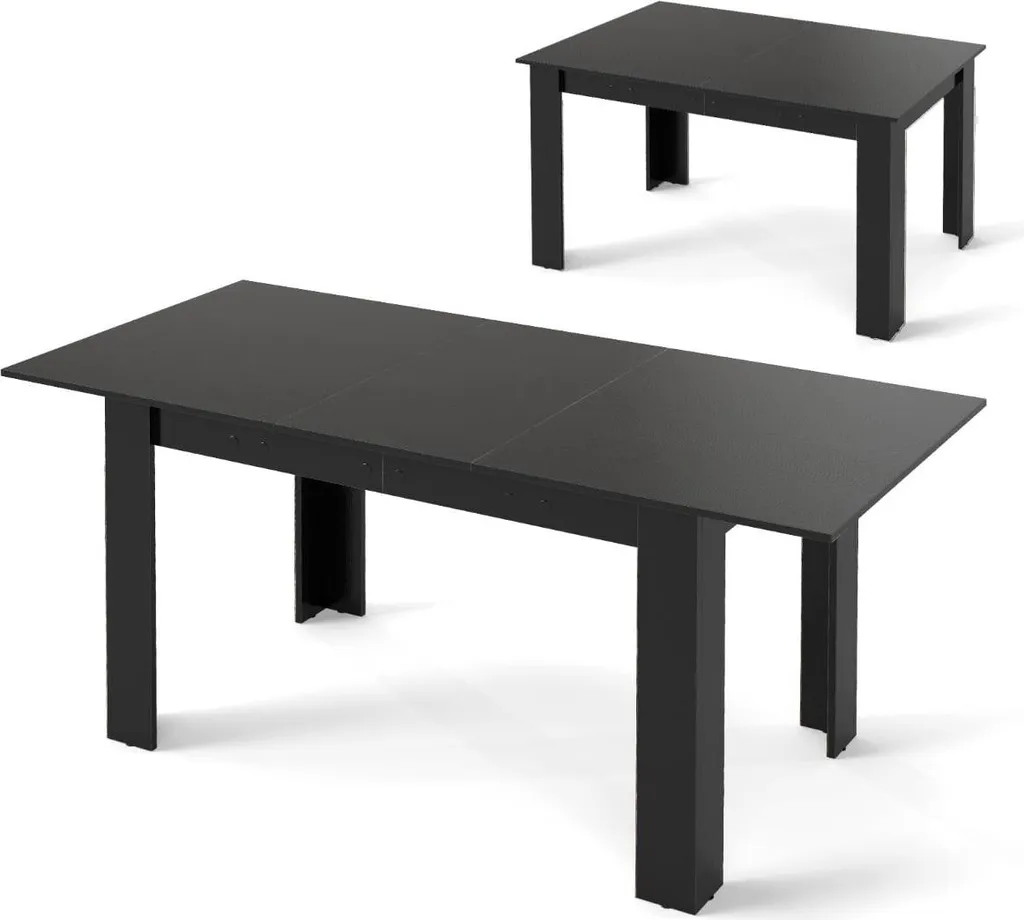 Table extensible 120 à 158 cm robuste 110 kg - Idéale petit espace
