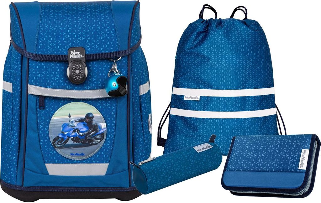 McNeill Schultüte Tetra – Grand Cône D’École Bleu Clair, 70 Cm, Idéal Pour La Rentrée Scolaire