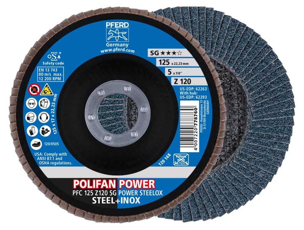 PFERD 67789126, 12,5 cm, 12200 RPM, 120 g, 10 Stück(e) Produktbild 