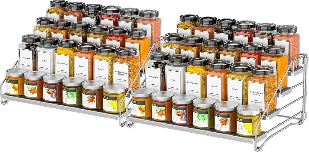 ZDDLOINP Set 2 Portaspezie 4 Piani - Addio Caos in Dispensa