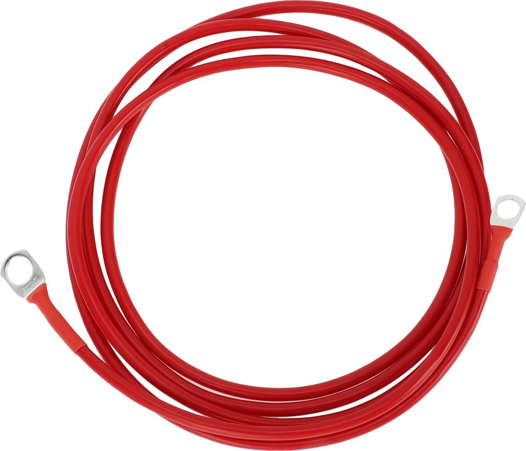1 Stk. Batterie-Wechselrichterkabel 10 AWG Gauge 7FT 3/8" Lug 5/16" Lug Batteriekabel Universal für Auto Fahrzeug Boot Wohnmobil Solar verzinntes ...