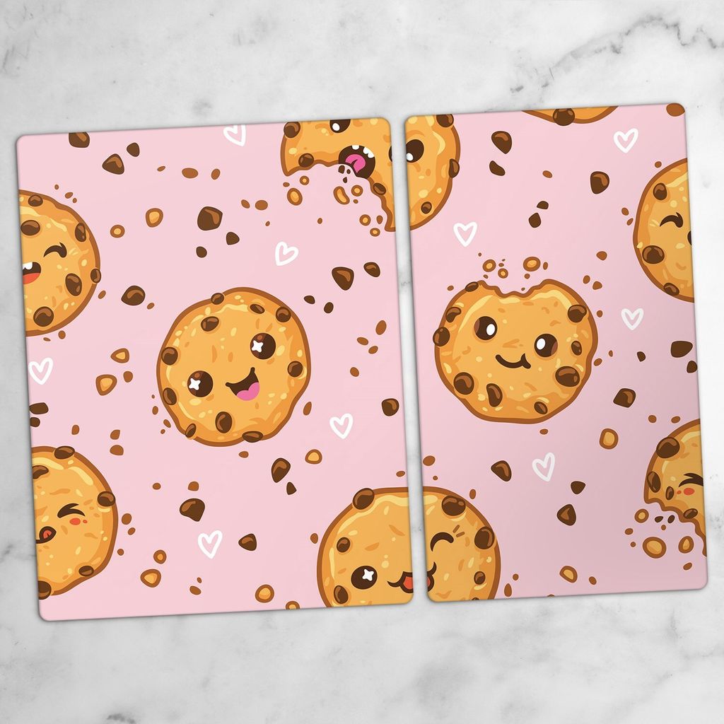 Glas-Herdabdeckplatten Glaskeramikkochfeld-Abdeckung Spritzschutz Glas 70x52 cm Zeichnung Obst