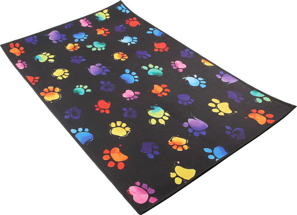 INF Niedliche Haustiermatte mit Katzenpfotenabdruck 50x80x0,5 cm