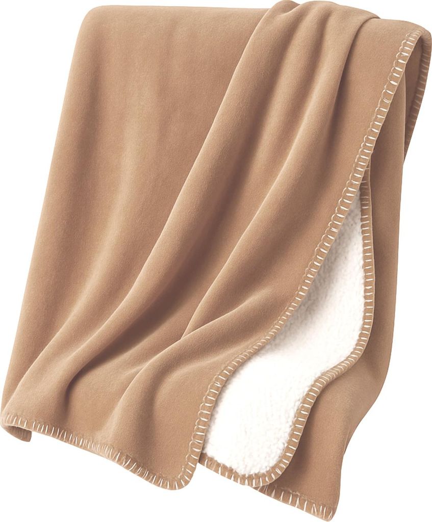 Heimtexland super dicke Kuscheldecke mit flauschigem Sherpa Fell Wohndecke 200x150 Decke elegant Kuschelweich Sofadecke Geschenkidee Weihnachten Ty...