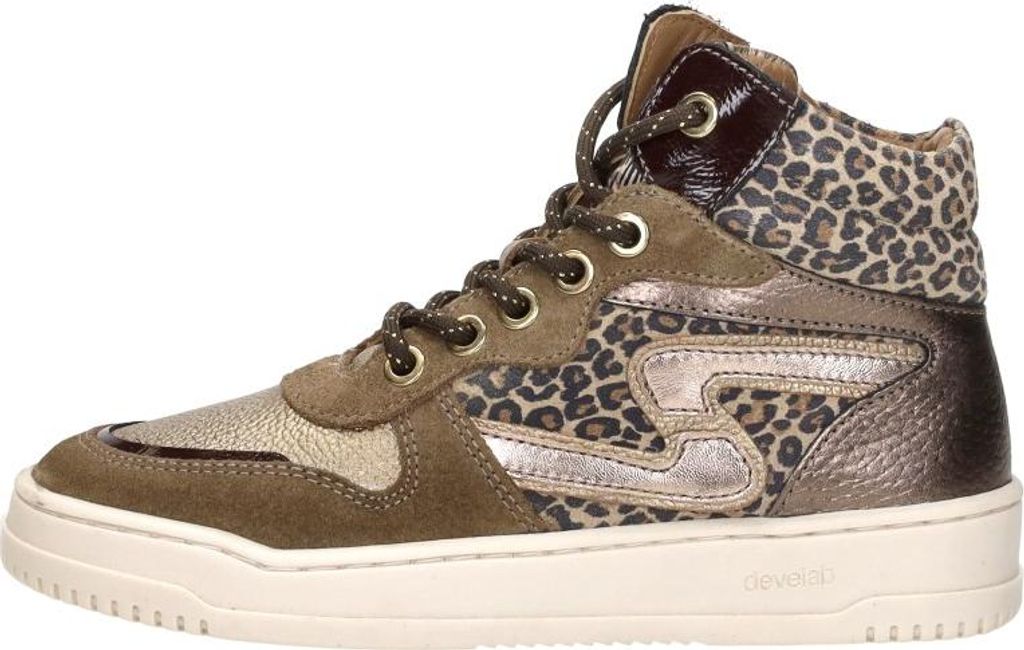 Develab Veterschoen hoog Veterschoen hoog - Taupe - Maat 30