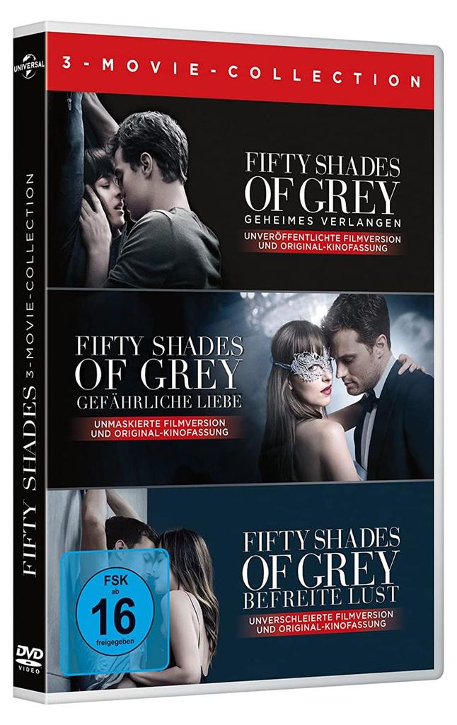 Fifty Shades of Grey -  3 Movie - Collection Immagine del prodotto 