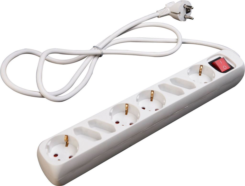 3/4/5/8-fach Steckerleiste mit Schalter Steckdosenleiste Mehrfachstecker