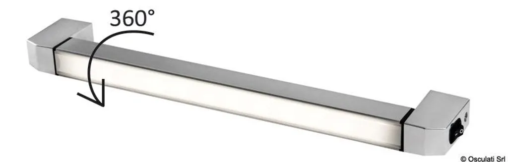 Plafonnier LED Slash Osculati 13.838.24 Orientable 325° 24V pour Bateau